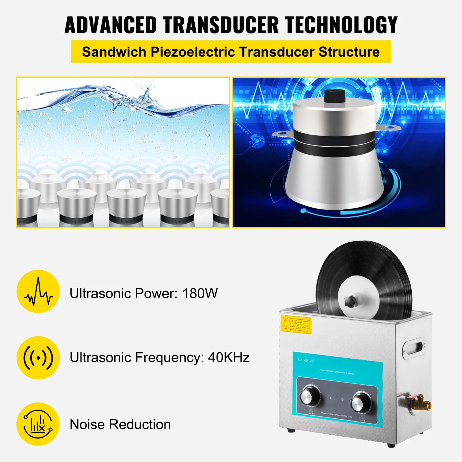 SIHAO 6L Vinyl Record Cleaner  - Vinyl Record Cleaner ulasan dan harga