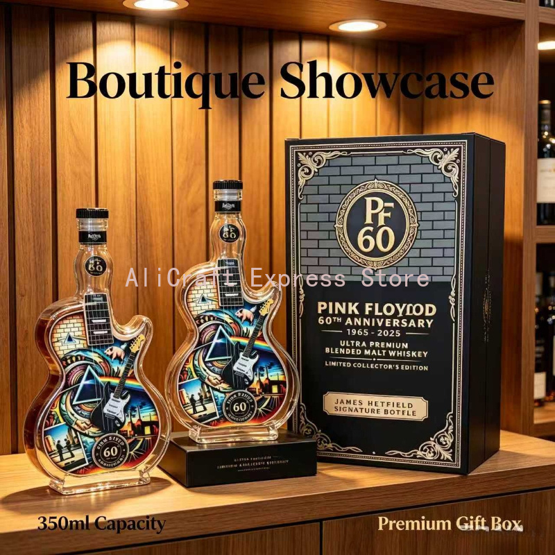 Vintage Rock Pattern Guitar Gl - Vintage Collectible Liquor Bottles ulasan dan harga