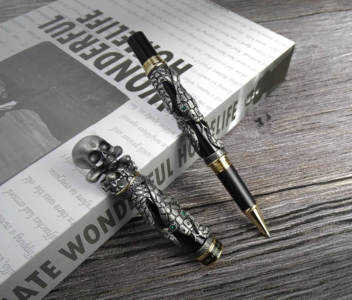 Jinhao Metal Vintage Rollerbal - Vintage Collectible Pens ulasan dan harga