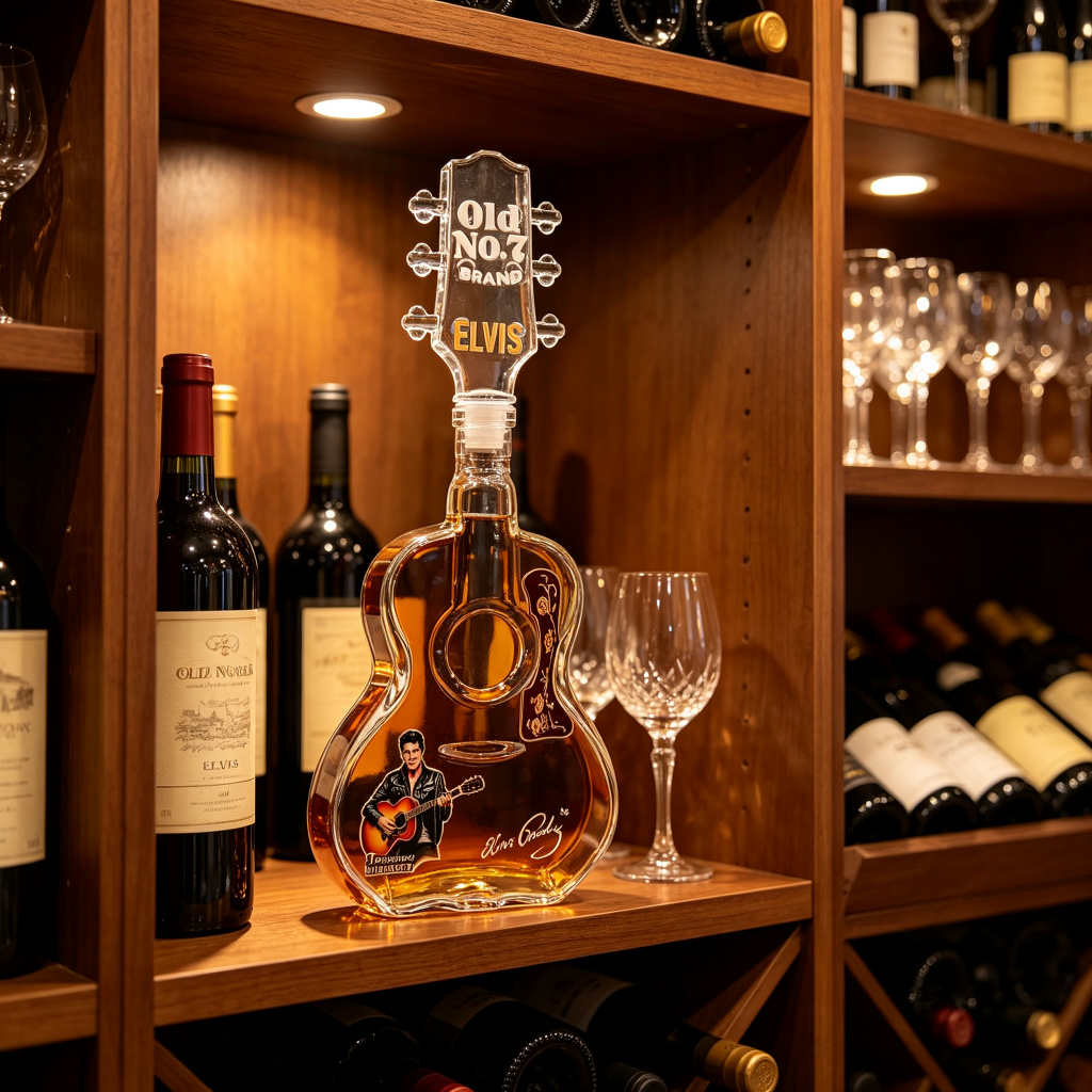 Elvis Guitar Whiskey Decanter  - Vintage Collectible Liquor Bottles ulasan dan harga